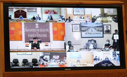 Dr. Mansukh Mandaviya reviews Public Health Preparedness to COVID19 