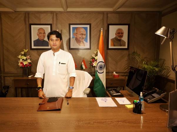 Jyotiraditya Scindia Takes over as Union Minister of Steel