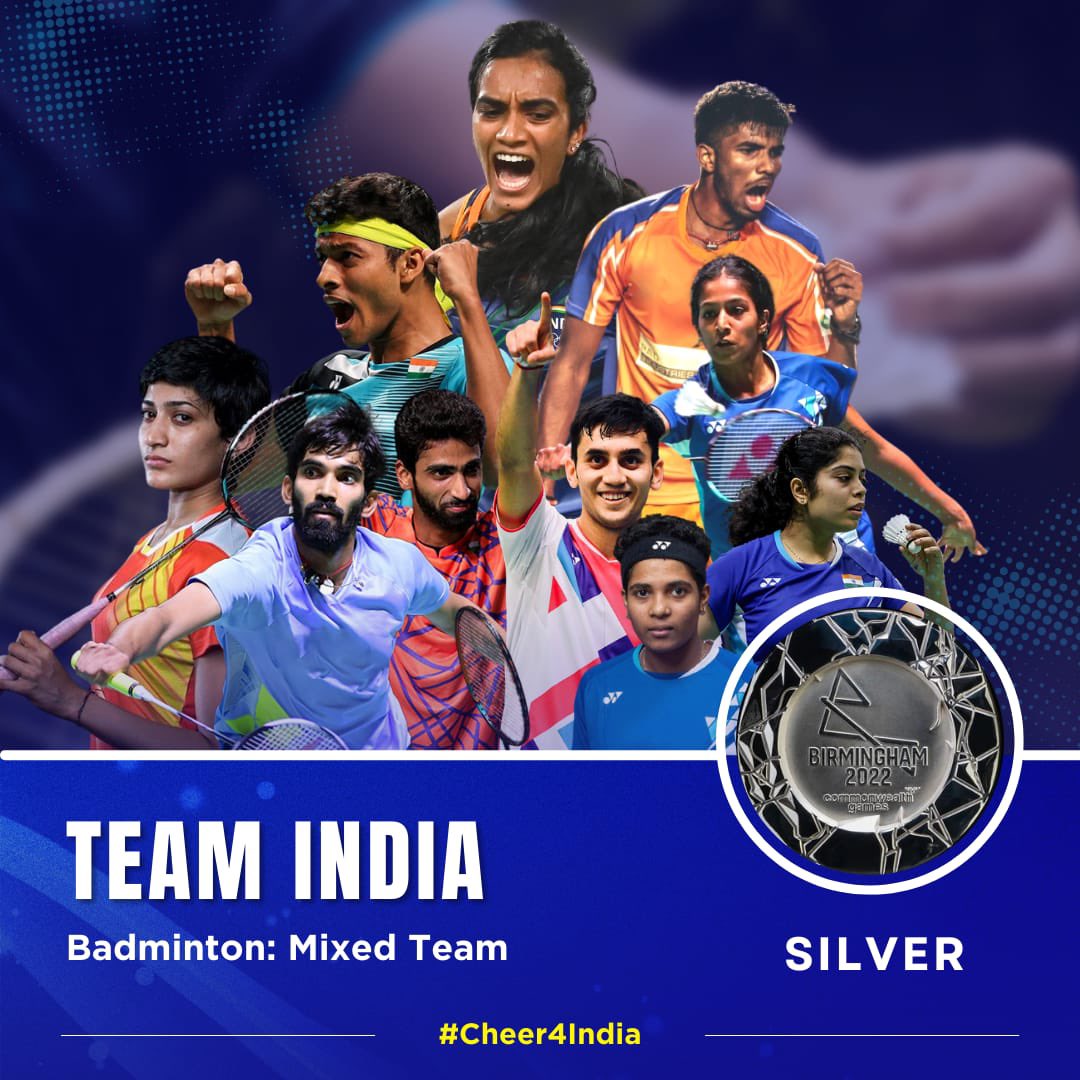 PM congratulates badminton team for winning Silver medal in Birmingham CWG