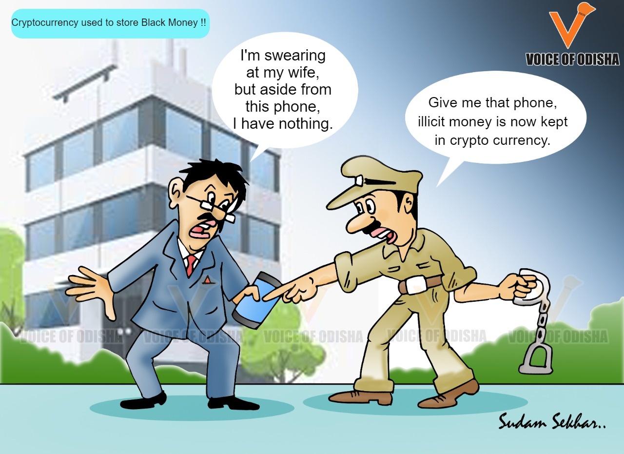 Cryptocurrency used to store Black Money 
