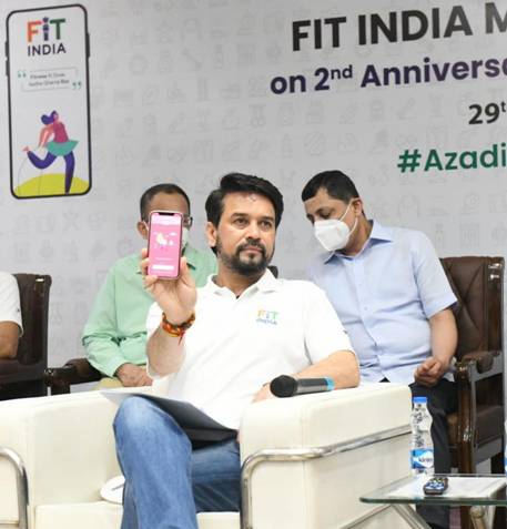 Sports Minister launched the Fit India Mobile App on National Sports Day