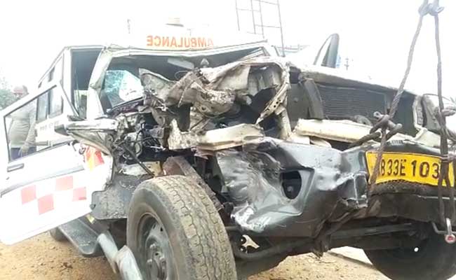 One dead, 5 critical as ambulance hits truck in Balasore