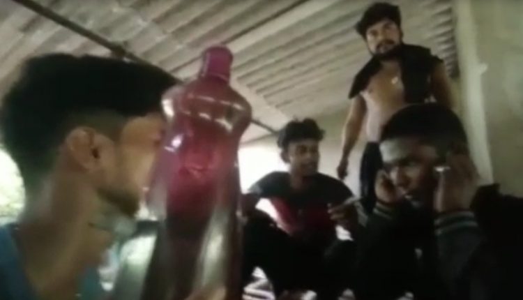 Viral Video: A group beating a youth in Malkangiri