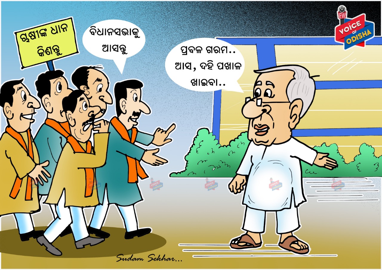  ପ୍ରବଳ ଗରମ, ଆସ ଦହି ପଖାଳ ଖାଇବା......