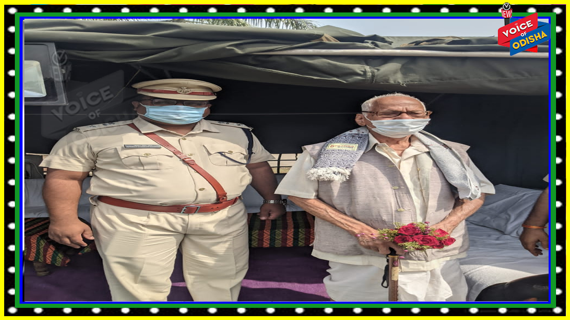 କେନ୍ଦ୍ରାପଡା ଆରକ୍ଷୀ ଅଧିକ୍ଷକଙ୍କ ପକ୍ଷରୁ ଲାଲ ମୋହନ ହାତୀଙ୍କୁ ସମ୍ବର୍ଦ୍ଧିତ