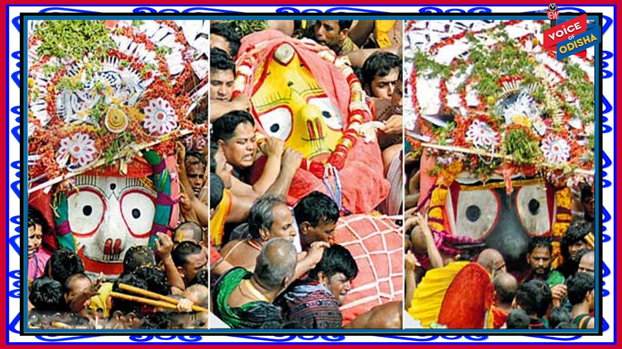 ଘୋଷଯାତ୍ରା : ରଥାରୁଢ଼ ହେଲେ ତିନି ଠାକୁର