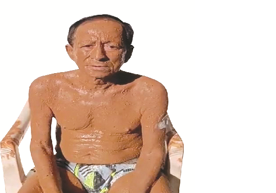 ମାଟି ପ୍ରଲେପରେ ବାଚସ୍ପତିଙ୍କ ଫିଟନେସ 