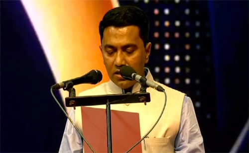 ଶପଥ ନେଲେ ପ୍ରମୋଦ ସାୱନ୍ତ