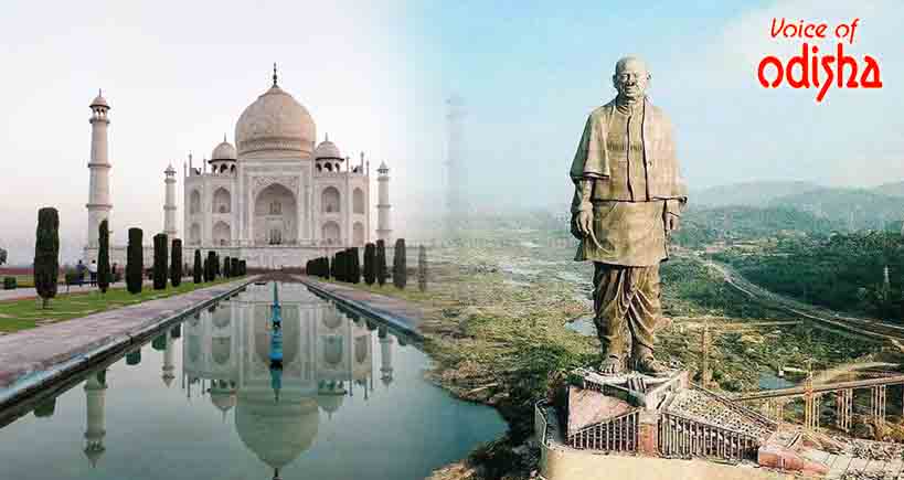 ତାଜମହଲ ଓ ଷ୍ଟାଚ୍ୟୁ ଅଫ୍‌ ୟୁନିଟିକୁ ନେଇ ଭୁଲ୍‌ ତଥ୍ୟ