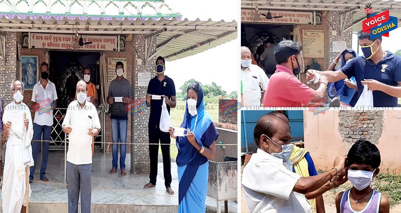 ଜରିପଡା ସାଇବାବା ମନ୍ଦିର ଟ୍ରଷ୍ଟ ତରଫରୁ ମାସ୍କ ବଂଟନ