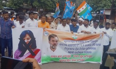 ପଲହାଇଟ ସ୍ଥିତ ଜାତୀୟ ରାଜପଥ ପ୍ରାଧିକରଣ କାର୍ଯ୍ୟାଳୟ ଘେରାଉ କଲା କଂଗ୍ରେସ 