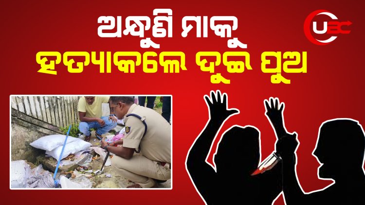 ଅନ୍ଧୁଣି ମାକୁ ହତ୍ୟାକଲେ ଦୁଇ ପୁଅ