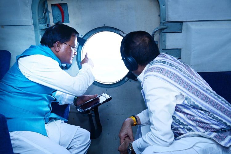 The Chief Minister of Odisha conducted another aerial survey of the areas affected by the cyclone.